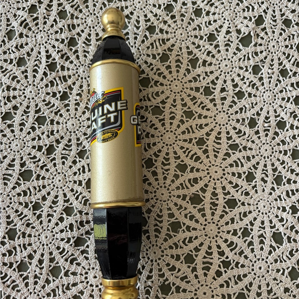 Miller Genuine draft beer torpedo tap handle. Preloved. Light wear. 12”, video - Picture 6 of 12
